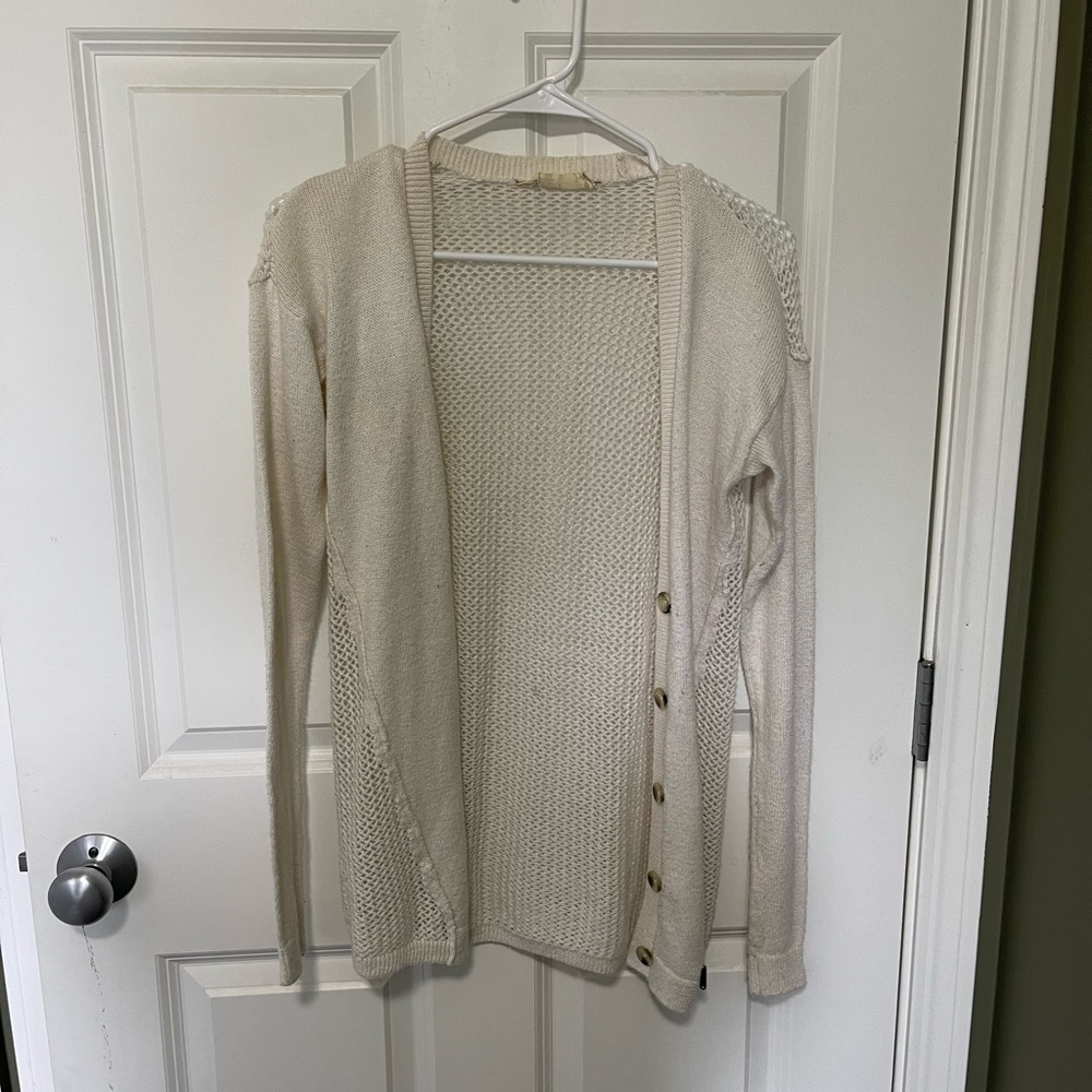 Beige Hollister cardigan